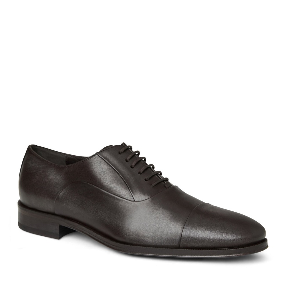 BRUNO MAGLI, Dark Brown Leather Maioco Derby Men’s Shoes